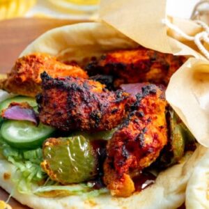 Chicken Tikka (8 pc) with Naan Bread