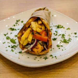 Chicken Pita Souvlaki Wrap